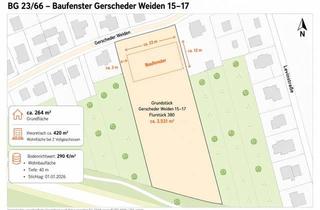 Grundstück zu kaufen in 45357 Essen, Großes Grundstück mit Baufenster für Wohnbebauung