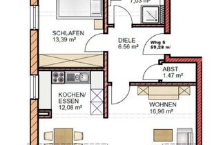 Wohnung mieten in Hopfenweg 13, 84048 Mainburg, Moderne 2-Zimmer-Neubauwohnung mit Balkon & 2 Stellplätzen in Mainburg