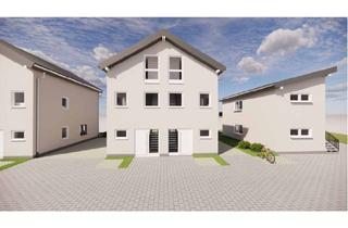 Haus mieten in 35440 Linden, Erstbezug: Modernes Wohnen mit Hauscharakter – Neubau-Doppelhaushälfte im KfW-40-Standard QNG