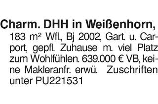 Immobilie kaufen in 89264 Weißenhorn, Charm. DHH in Weißenhorn