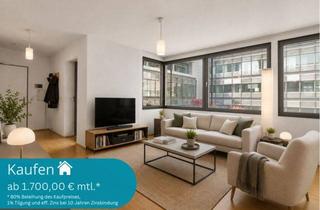 Wohnung kaufen in 60313 Frankfurt, ++ Top-Innenstadtlage: Exklusive 2-Zimmer-Wohnung mit Balkon, Dachterrasse & viel Komfort ++