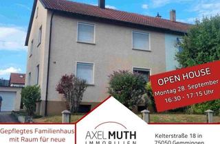 Doppelhaushälfte kaufen in Kelterstraße 18, 75050 Gemmingen, Offene Besichtigung, Mo. 28.09 von 16:30h-17:15h. Hier beginnt Familiengeschichte mit dem Potenzial