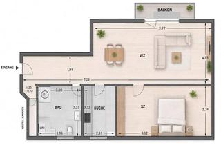 Wohnung kaufen in 06184 Kabelsketal, Kabelsketal - ***Saniert | Vermietet *** 2?Raum?Wohnung Balkon TG?Stellplatz