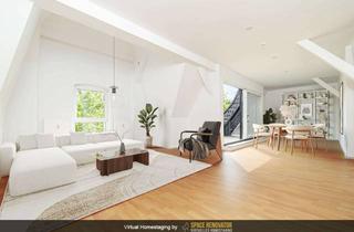 Wohnung kaufen in 12277 Berlin, Wohntraum in Marienfelde - Maisonettewohnung im Dachgeschoss mit großer Terrasse und Blick ins Grüne