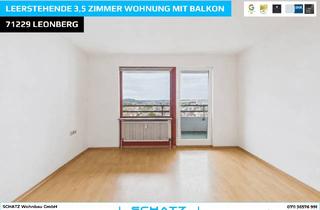 Wohnung kaufen in 71229 Leonberg, Leerstehende helle 3,5 Zimmer Wohnung mit Balkon und Tiefgaragenstellplatz