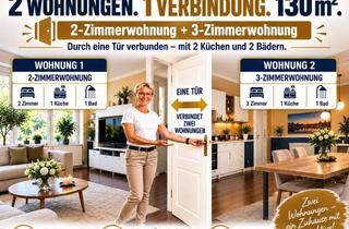 Wohnung kaufen in 52351 Düren, 130 m² Wohnfläche - Zwei Eigentumswohnungen, verbunden durch eine Innentür