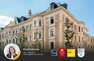 Wohnung mieten in Kreuzstraße 10, 04103 Zentrum-Ost, Zu Fuß in die City- geräumige 3-Zimmer-Dachgeschoss-Wohnung im Graphischen Viertel!