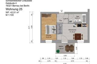 Wohnung mieten in Meckenheimer Ring 11, 16321 Bernau, Kompakte, schicke Wohnung mit Südbalkon