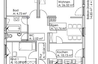 Wohnung mieten in Burgweintinger Str., 93055 Burgweinting-Harting, 4-Zimmer-Wohnung in Regensburg, befristet bis 30.April 27 oder länger