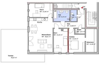 Wohnung mieten in Wittener Straße 23C, 45527 Hattingen, WHG 14 | Moderne Mietwohnung mit Terrasse in Hattingen Blankenstein
