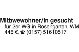 Immobilie mieten in 74538 Rosengarten, 2er WG