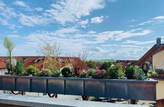Wohnung kaufen in Erfurter Weg, 71672 Marbach, Dachgeschoss mit Ausblick: 3,5 Zi. in Marbach-Süd, Südloggia & TG