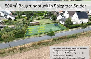 Grundstück zu kaufen in 38229 Salder, Baugrundstück in Salder - ca. 500 m² mit positivem Bauvorbescheid für ein Einfamilienhaus