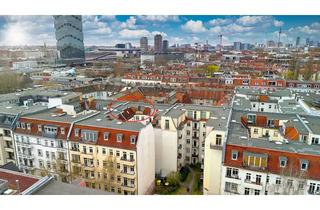 Penthouse kaufen in 10245 Friedrichshain, Exklusives Penthouse über den Dächern von Friedrichshain – 96 m², Südost-Terrasse & Balkon