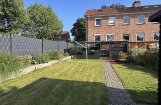 Reihenhaus kaufen in 21680 Stade, Klein, fein, überraschend geräumig – Endreihenhaus mit Garten und ausgebautem Dachgeschoss