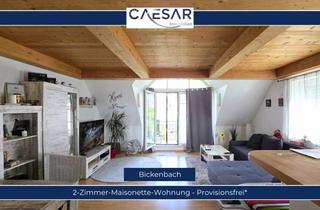 Wohnung kaufen in 64404 Bickenbach, Großzügige 2‑Zimmer-Maisonette-Wohnung, mit Ruhe, Charme und besonderer Atmosphäre