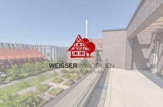 Wohnung kaufen in 91052 Erlangen, Riversideplatz Erlangen: Helle 3-Zimmer-Wohnung mit 30 m² Dachterrasse und 2 TG-Stellplätzen