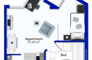 Wohnung kaufen in 91052 Erlangen, Zentraler geht's nicht: Gepflegte 1-Zimmer-Wohnung inkl. Tiefgaragenstellplatz in Erlangen