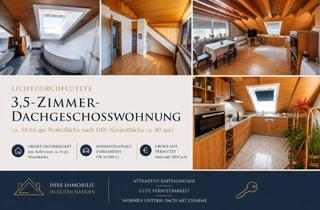 Wohnung kaufen in 71364 Winnenden, Lichtdurchflutende 3,5-Zimmer-Dachgeschosswohnung in modernisiertem 3-Familienhaus