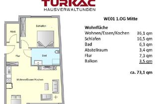 Wohnung mieten in 61440 Oberursel, Neubau - Erstbezug geräumige 2 ZKB Balkon + Abstellraum