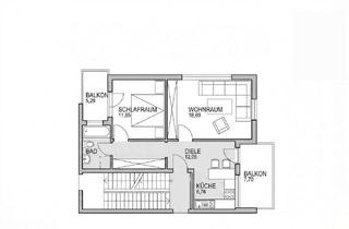 Wohnung mieten in 75323 Bad Wildbad, Alltagstaugliche 2-Zimmer-Wohnung mit 2 Balkone in Bad Wildbad