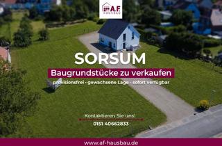 Grundstück zu kaufen in 31139 Hildesheim, Baulücke in Sorsum: provisionsfrei, gewachsene Lage, sofort verfügbar