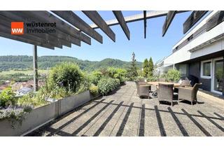 Penthouse kaufen in 73432 Aalen, Traumhafter Ausblick! Terrassenwohnung/ Penthouse mit 2 Garagen und 2 separaten Eingängen