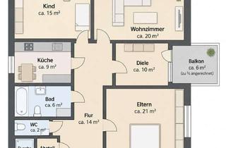 Wohnung kaufen in Steinfeld 29, 38154 Königslutter, Zentrumsnahe 3,5 Zimmer Wohnung mit Garage u. Küche