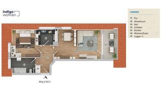 Wohnung mieten in Dör De Wisch, 28857 Syke, Moderne 2-Zimmer-Dachgeschosswohnung mit Balkon