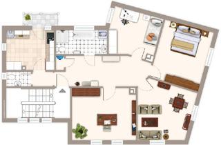 Wohnung mieten in Hindenburgstraße 88, 75417 Mühlacker, Größzügige, sanierte 4 Zimmer-Wohnung mit Terrasse Bahnhofsnähe in Mühlacker