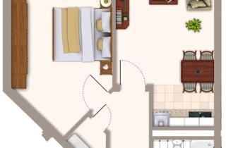 Wohnung mieten in Doctor-Eisenbart-Ring 36, 39120 Hopfengarten, Wohnen in Hopfengarten - 2-Zimmer-Wohnung mit Balkon in toller Lage