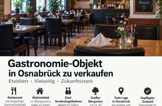 Gewerbeimmobilie kaufen in 49086 Darum, Gastronomieobjekt mit Wohneinheiten & besonderem Charme zu verkaufen – Top-Lage in Osnabrück!