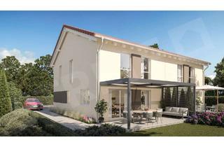 Doppelhaushälfte kaufen in 03149 Forst, Neubau-Projektierung: Moderne Doppelhaushälfte (Effizienzhaus 40) auf hälftig geteiltem 720 m² Traum