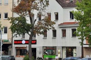 Anlageobjekt in Nürnberger Str. 57, 91052 Erlangen, 5,1%, saniertes WohnGeschäftsh. ER-Zentrum 800 m² mit 315 m² Neubau zwei Gewerbe & HinterH