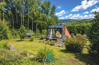 Grundstück zu kaufen in Am Gleesberg, 08280 Aue, Naturidylle pur: Charmante Finnhütte mit Wintergarten und Panoramablick am Fuße des Gleesbergs