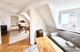 Immobilie mieten in 76530 Innenstadt, Wohnen auf Zeit am Augustaplatz – voll möblierte 62 m² Dachgeschosswohnung