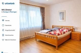 Immobilie mieten in Schießhausstrasse, 70599 Plieningen, Wohnen auf Zeit Stuttgart Plieningen im möblierten WG-Zimmer Nähe Uni Hohenheim