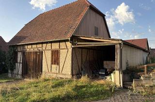 Immobilie kaufen in 74626 Bretzfeld, Große Scheune für Handwerker, Schrauber oder Sammler auf Bauplatz