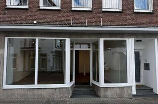 Gewerbeimmobilie mieten in Marienstraße 16, 33378 Rheda-Wiedenbrück, Helle Gewerbefläche mit großer Schaufensterfront, Lager und Garten in Wiedenbrück