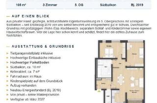 Wohnung kaufen in 90765 Poppenreuth, 105m² in Fürth Poppenreuth (Bj 2019). Zentral und naturnah
