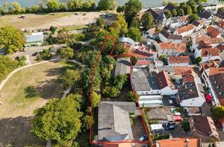 Grundstück zu kaufen in 65439 Flörsheim, Bauen am Wasser: Baugrundstück in erster Mainlage in Flörsheim