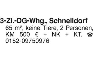 Wohnung mieten in 91625 Schnelldorf, 3-Zi.-DG-Whg., Schnelldorf