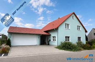Einfamilienhaus kaufen in 91608 Geslau, Einziehen und Wohlfühlen - Neuwertiges KfW-40-Effizienzhaus mit Doppelgarage in Geslau!