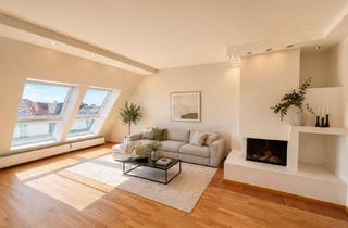 Loft kaufen in 12167 Steglitz, Provisionsfrei & bezugsfrei: neu renoviertes DG-Loft mit Terrasse, Kamin & Weitblick