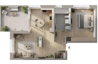Wohnung mieten in Albert-Schweitzer-Allee 13, 65203 Biebrich, Moderne 2-Zimmer-Wohnung mit Balkon in Wiesbaden