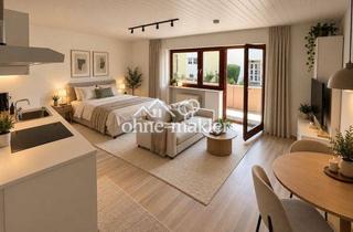 Wohnung mieten in Richard-Strauss-Straße 40, 74629 Pfedelbach, Schönes, helles Ein-Zimmer-Apartment mit großem Balkon, Einbauküche und Stellplatz