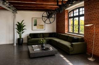 Loft kaufen in Am Mühlgraben 14, 04249 Knautkleeberg-Knauthain, 150 m² Denkmal-Loft – authentische Industriearchitektur, Kamin, Spa, Balkon & flexible Räume