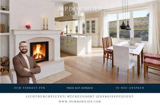 Haus kaufen in 61267 Neu-Anspach, Einzigartiges Wohnkonzept nach Feng Shui – KfW-40 Anwesen inkl. Büro / ELW in Feldrandlage