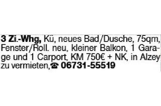 Wohnung mieten in 55232 Alzey, Mietwohnungen, Alzey-Worms