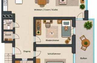 Wohnung mieten in Schlesierstraße, 63820 Elsenfeld, Helle 3-Zimmer-Wohnung mit großem Balkon & Garage